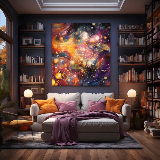 Painting canvas wall art without frame